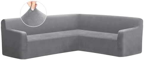 ALIECOM Velvet L Shape Sofa Cover for Pets