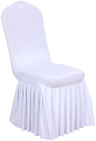 Efavormart Stretch Ruffle Pleated Chair Covers for Parties Weddings