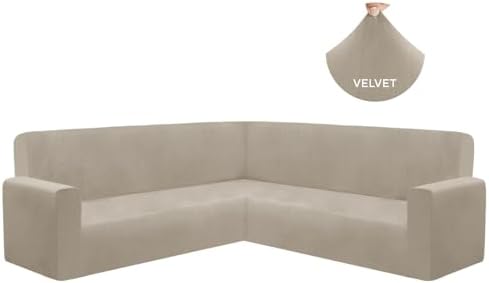 HDCAXKJ Velvet Sectional Sofa Cover
