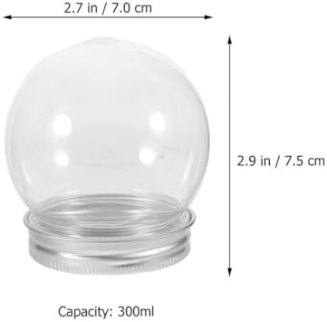 Cabilock 10pcs Clear Plastic Candy Storage Jars for Parties and Events