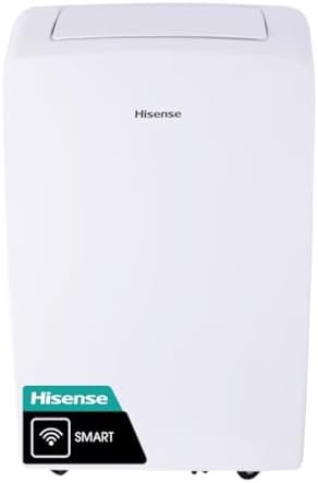 Hisense 8000-BTU White Portable AC with 3 Modes and Wi-Fi