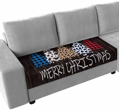 Black Christmas Tree Sofa Cushion Covers Washable and Stretchable