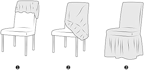 XMNTG Stretchable Dining Chair Slipcovers Black 1