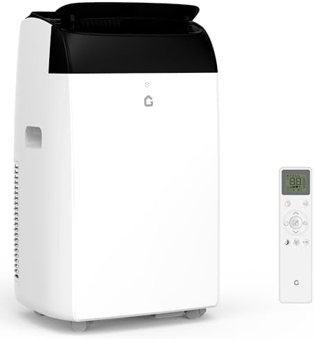 GarveeLife 12000 BTU Portable AC Unit with Drainage and Quiet Cooling