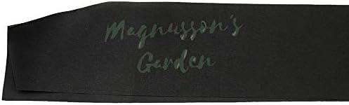 Magnussons Garden Groom Sash - Black and Gold Satin