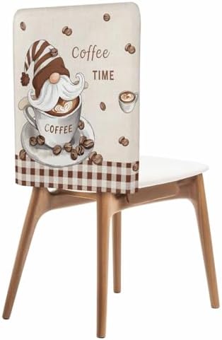 UYULILOY Coffee Time Chair Covers Set of 4