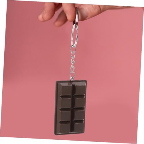Cabilock 4pcs Realistic Chocolate Model Keychains