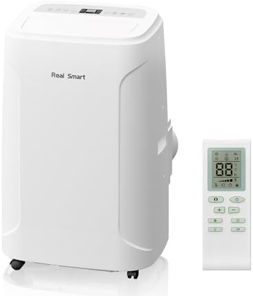 RealSmart 12000 BTU Quiet Portable AC Unit with 3-in-1 Features