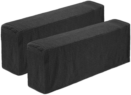 Uxcell Stretch Armrest Covers 2 Pcs Black