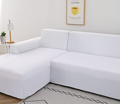ELEOPTION L-Shape Sectional Sofa Slipcover 2 Piece