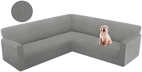Jacquard L Shape Sofa Slipcover for Sectional Couch