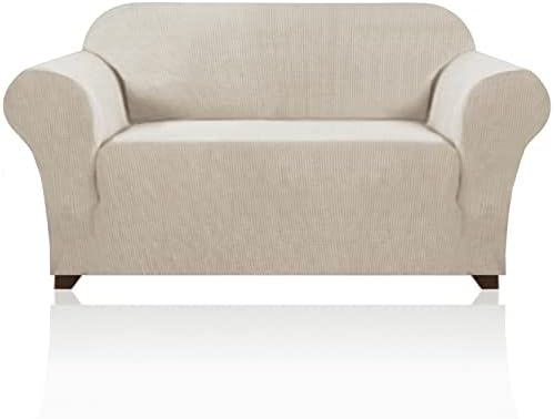 PrinceDeco Stretch Loveseat Sofa Cover for Pets and Kids