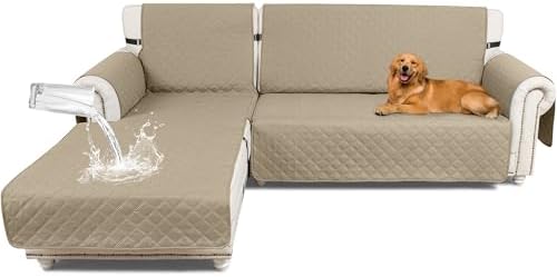 Taque L Shaped Sofa Slipcover Waterproof Reversible