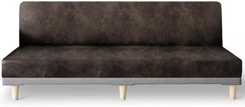 Molasofa Stretch Futon Slipcover Dark Brown