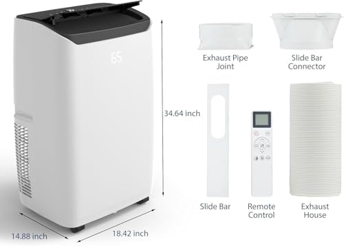 GAOMON 14000 BTU Portable Air Conditioner with 3-in-1 Remote Control
