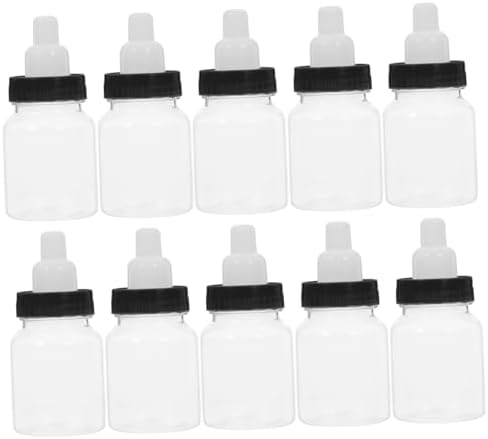 PRETYZOOM 12Pcs Transparent Candy Bottles for Party Favors 1