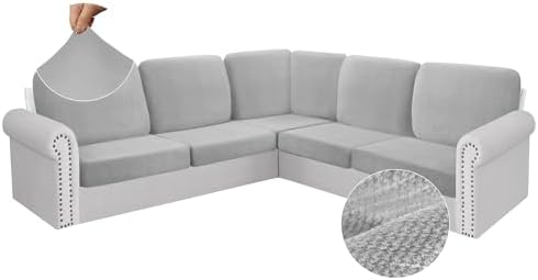 Arfntevss L Shape Sectional Sofa Cover 11-Piece