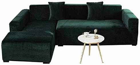 Plush Velvet Sofa Cover for 3 Cushion Couch