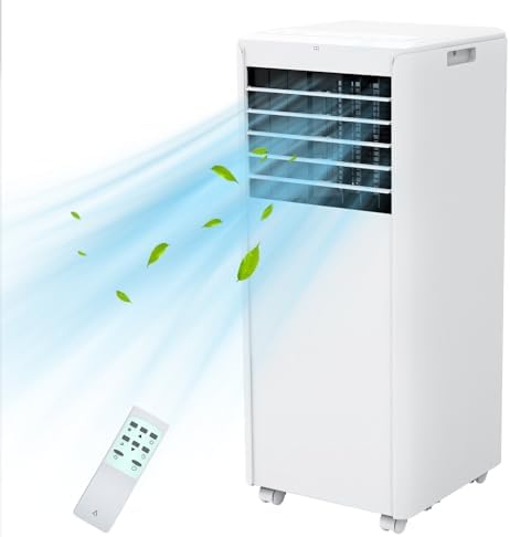 8000 BTU Portable AC Unit with Remote Dehumidifier Fan Modes
