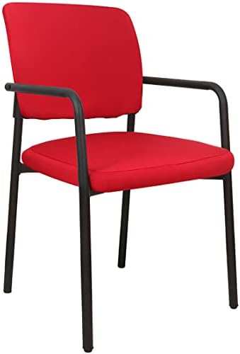 Deisy Dee Stretch Chair Slipcover for Guest Reception Arm Chair Red