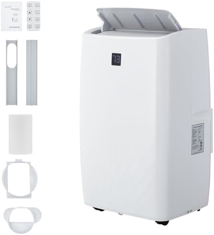 12000 BTU Portable Air Conditioner with Remote for Bedroom