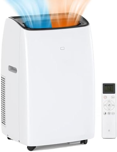 MilleLoom 14000 BTU Portable AC Unit with Heat and Dehumidifier