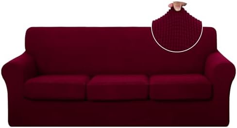 U-Nice Home 4 Piece Stretch Sofa Cover Set