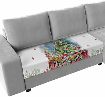 Christmas Sofa Cushion Covers Washable Removable Stretchable