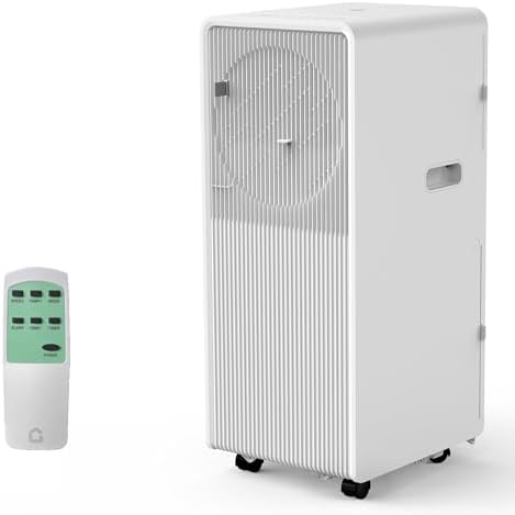 GarveeTech 14000 BTU Portable AC Unit with Sleep Mode White