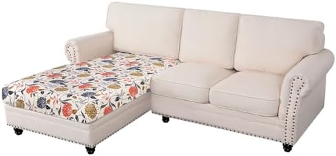SearchI Stretch Printed Sofa Cushion Covers with Elastic Bottom