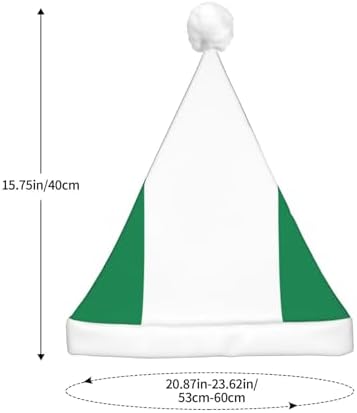 Flag Of Nigeria Christmas Hat With Led Lights
