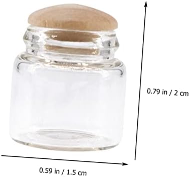 Cabilock 4Pcs Scale House Decor Mini Jars and Bottles