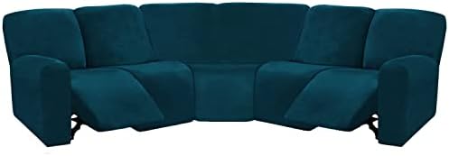 ULTICOR Velvet 7-Piece L Shape Recliner Sofa Cover