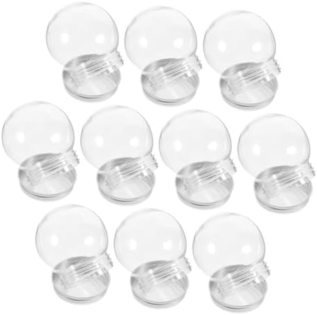 10pcs Plastic Candy Jars with Clear Balls for Parties and Weddings