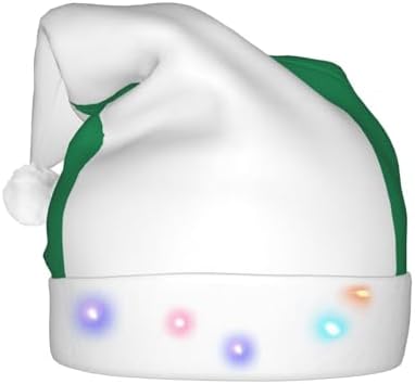 Flag Of Nigeria Christmas Hat With Led Lights