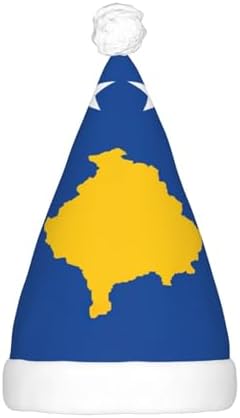 Flag Of Kosovo Christmas Hat With LED Lights