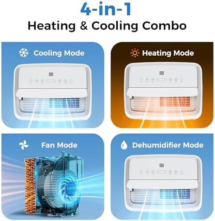 2025 Upgraded Smart Portable AC with 14000 BTU
