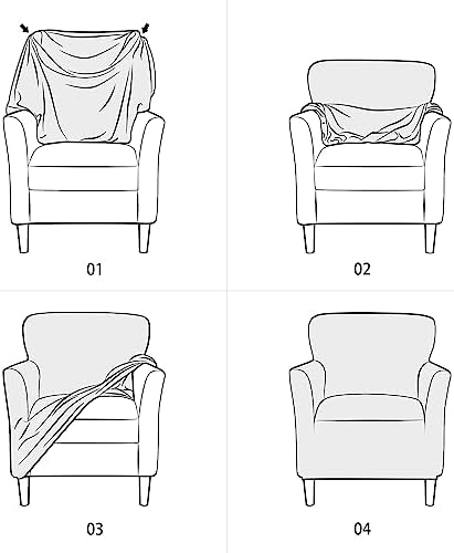 LiveGo Stretch Armchair Slipcover 1-Piece Furniture Protector