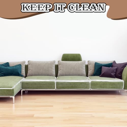 Barydat 4 Pcs PVC Sofa Slipcover Covers L Shape Pet Proof