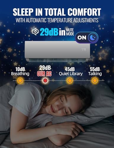 SAMLYC 11500 BTU Mini Split AC Unit with Heat and WiFi Control