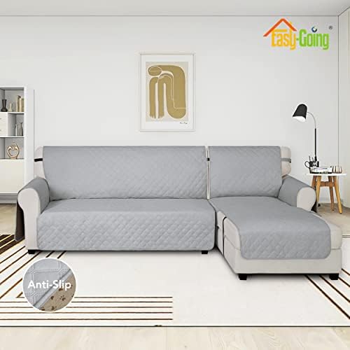 Easy-Going Waterproof Sectional Couch Cover with Chaise