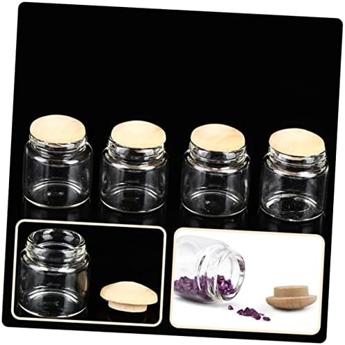 Cabilock 4Pcs Scale House Decor Mini Jars and Bottles