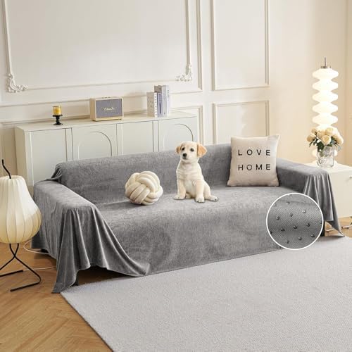 Mysky Home L Shape Sofa Cover 91x150 Grey