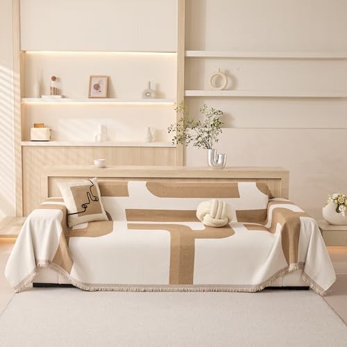 MEETSKY Chenille Couch Cover 91 x 134 Pet Friendly