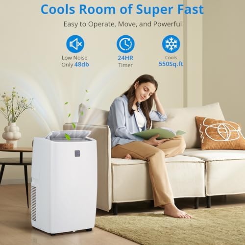 GAOMON 12000 BTU Portable Air Conditioner 3-in-1 Cool Fan Dehumidifier