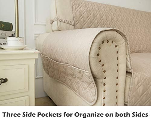 Ameritex Waterproof Nonslip Chair Cover - Beige 23
