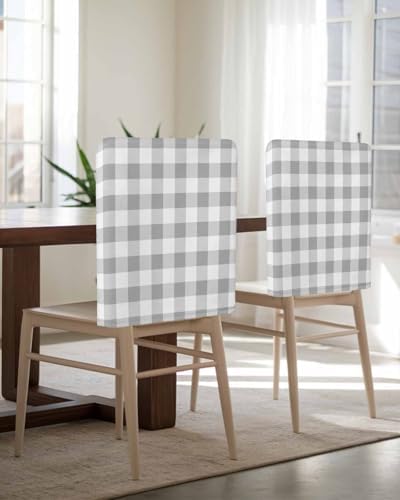 Yelstontyle Dining Chair Back Covers Pack of 6 Stretch Removable Washable