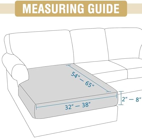 HVERSAILTEX Suede Stretch Chaise Lounge Cover Replacement