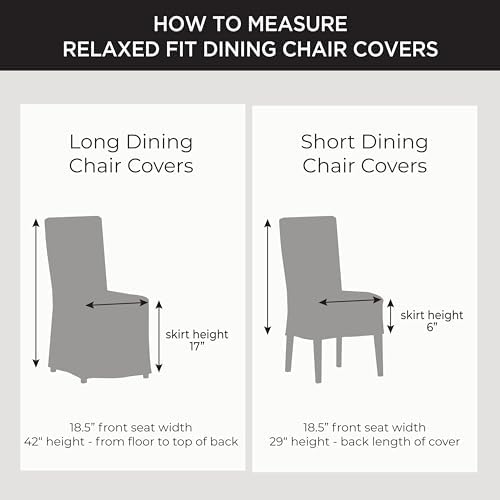 SureFit Plaid Dining Chair Covers Set of 2