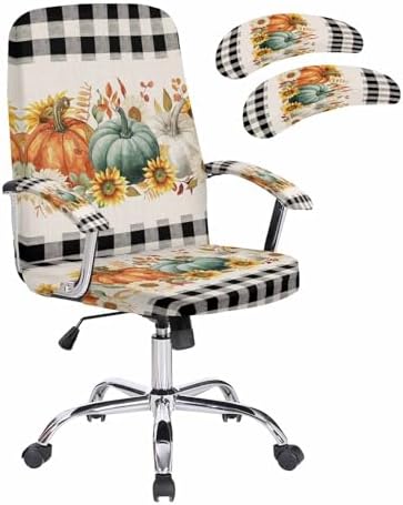 Elastic Chair Cover with Armrests Universal Fit